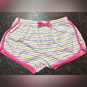 Dreamstar Girls Striped Pink Active Shorts